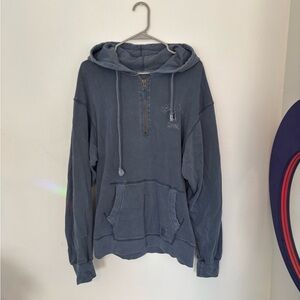 Cape Cod Blue Half-Zip Hoodie
